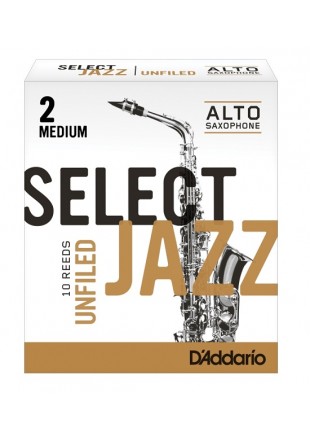 D'Addario Select Jazz stroik do saksofonu altowego 2 2M MEDIUM UNFILED