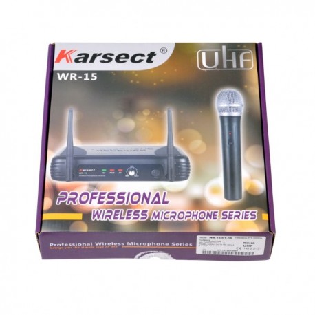 Karsect WR-15/HT-15 system bezprzewodowy UHF z mikrofonem do ręki