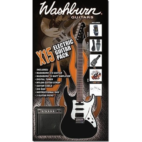 Washburn gitara elektryczna X 15 (B) Pack - Przesyłka gratis!!!