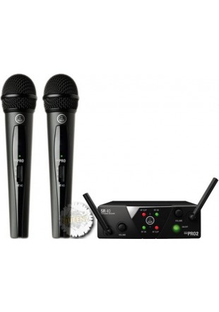 AKG WMS-40 MINI 2 DUAL Vocal Set US25 B/D (537.900 MHz - 540.400 MHz) zestaw bezprzewodowy