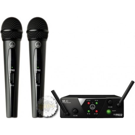 AKG WMS-40 MINI 2 DUAL Vocal Set US25 B/D (537.900 MHz - 540.400 MHz) zestaw bezprzewodowy