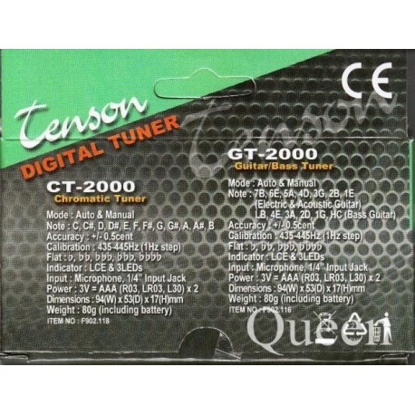 Tenson tuner chromatyczny GT- 2000