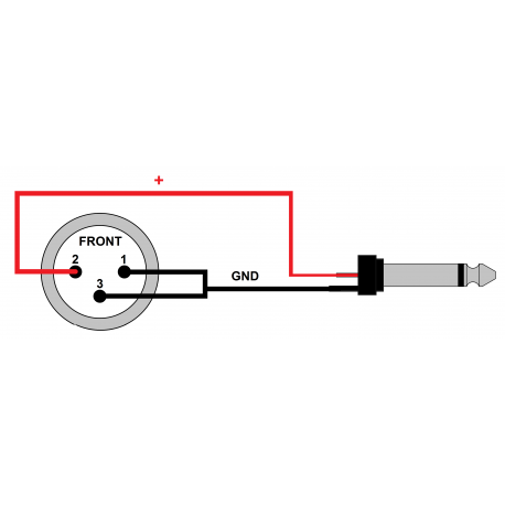 RED'S MUSIC MC12100 BX KABEL MIKROFONOWY XLR ŻEŃSKI / JACK MONO 10 m