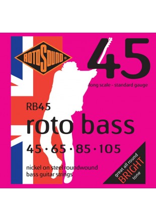 ROTOSOUND RB45 STRUNY DO GITARY BASOWEJ 45-105