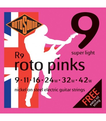 ROTOSOUND R9 STRUNY DO GITARY ELEKTRYCZNEJ 9-42