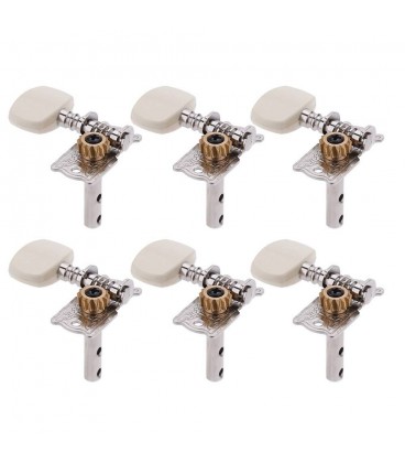 KERA AUDIO FTSK-3R3L/WH (3+3) KLUCZE DO GITARY AKUSTYCZNEJ