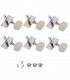 KERA AUDIO FTSK-3R3L/WH (3+3) KLUCZE DO GITARY AKUSTYCZNEJ