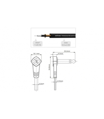 ROXTONE FPJJ100L0020 Kabel do efektów gitarowych