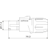 ROXTONE RS4FP-HD-YL WTYK GŁOŚNIKOWY 4-PIN SPEAKON