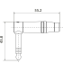 ROXTONE RJ3RPP-NS-NG WTYK JACK STEREO KĄTOWY