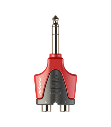 ROXTONE RPAN330 REDUKCJA JACK 6,3 STEREO - GNIAZDO 2xRCA PRZEJŚCIÓWKA